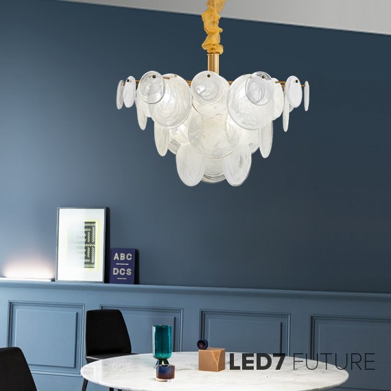 Loft Industry Modern - Shine Discs Chandelier V2
